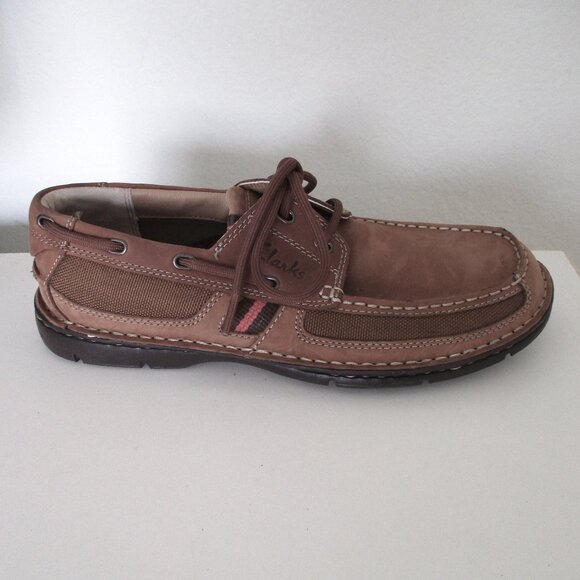 Clarks XTR Lite Mens Tan Nubuck Lace-up Active Casual Loafer NWOB - Size 7M - Picture 3 of 9